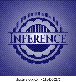 Inference emblem with jean high quality background