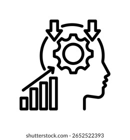 Inference Icon Line Vector Illustration