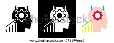 Inference Icon Set Glyph vector Illustration