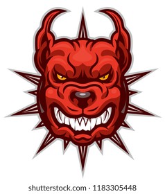 Infernal dog head