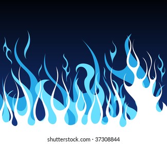 Inferno fire vector background for design use