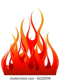 Inferno fire vector background for design use