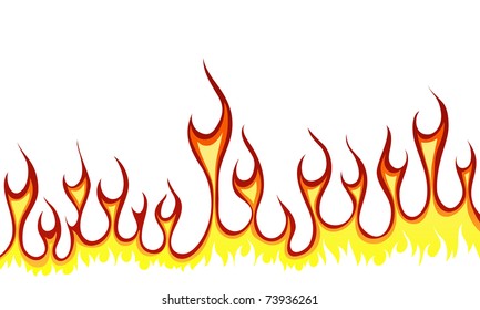 Inferno fire vector background for design use