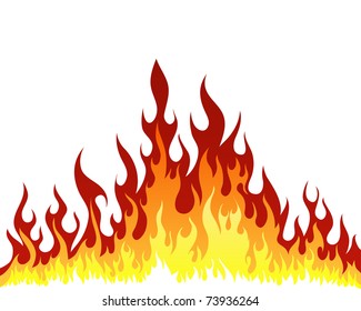 Inferno Fire Vector Background Design Use Stock Vector (Royalty Free ...