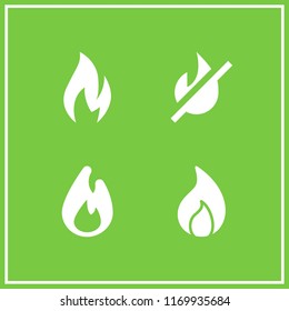 inferno icon. 4 inferno vector set. fire icons for web and design about inferno theme