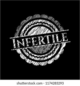 Infertile written on a chalkboard