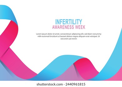 Infertility Awareness Week background. Vector illustration.