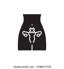 Infertility line color icon. Outline pictogram for web page, mobile app, promo.