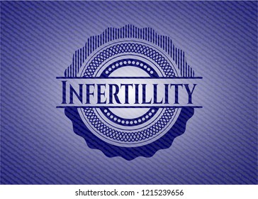 Infertillity denim background