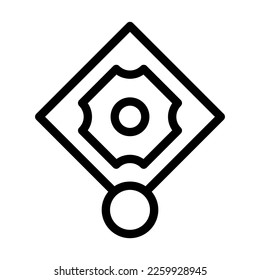Infielder Vector Line Icon Design