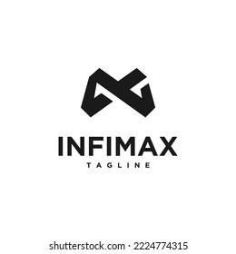 Infimax Logo-Design-Vektorgrafik für das Branding