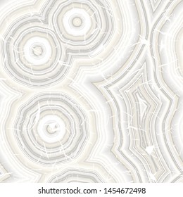 Infinite Agate Geode Seamless Repeat Vector Pattern Swatch. Bands and crystal centers. Abstract, natural, contours, raw, earth, stone, rock, mineral, nature, random, colorful. Generative Art.