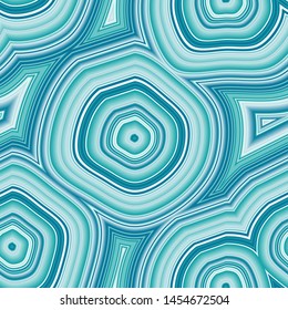 Infinite Agate Geode Seamless Repeat Vector Pattern Swatch. Bands and crystal centers. Abstract, natural, contours, raw, earth, stone, rock, mineral, nature, random, colorful. Generative Art.