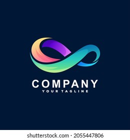 infinite color gradient logo design