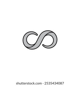 Icono de Vector de color infinito sobre fondo blanco. Stock Vector EPS10