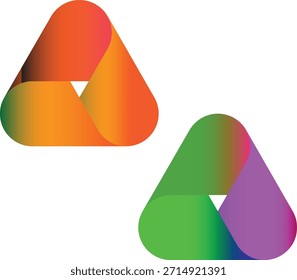 Infinite Connection: Modern Abstract Gradient Logo Concept