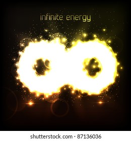 Infinite energy. Vector illustration (eps10).