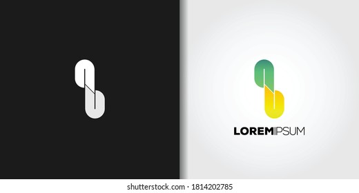 unendlicher geometrischer Logo-Vorlagensatz, Vektorgrafik