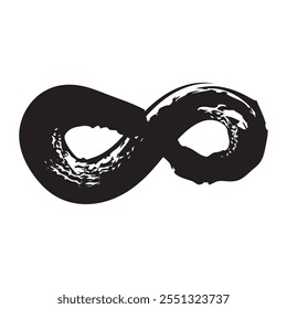 unendliche geometrische Form Pinsel doodle Symbol