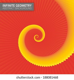 Infinite geometry. Abstract geometrical background. Fractal background. Colorful backdrop for your designs.