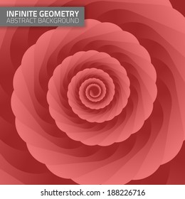 Infinite geometry. Abstract geometrical background. Fractal background. Colorful backdrop for your designs.