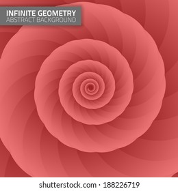 Infinite geometry. Abstract geometrical background. Fractal background. Colorful backdrop for your designs.