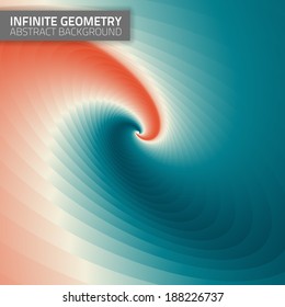 Infinite geometry. Abstract geometrical background. Fractal background. Colorful backdrop for your designs.