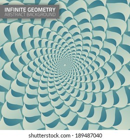 Infinite geometry. Abstract geometrical background. Fractal background. Colorful backdrop for your designs.