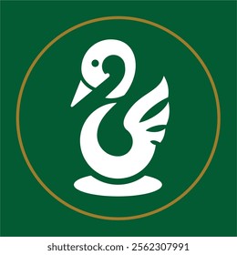 Infinite Goose Logo.  This logo inspired from goose and vertical infinite that means teamwork and community, communication, protection and aggression, fidelity and family, bravery that last forever.