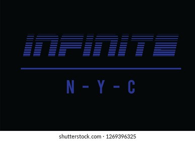infinite graphic slogan