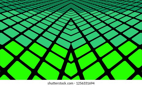 Infinite green tiles background - Illustration,
Green geometric abstract background