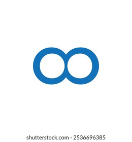 Icono infinito Conjunto de contorno simple plano