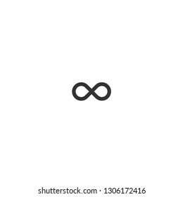 Infinite icon. Loop sign