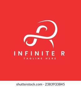 Infinite Letter mark R monogram logo design creative concept