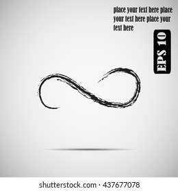 Infinite limitless symbol logo design template