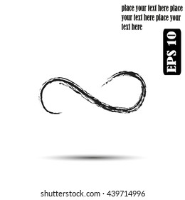 Infinite limitless symbol logo design template