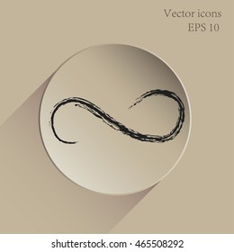 Infinite limitless symbol logo design template