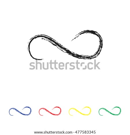 Infinite limitless symbol logo design template