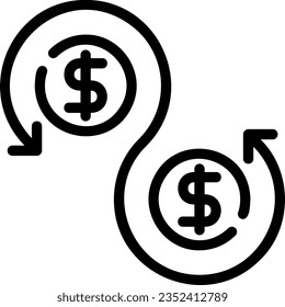 infinite line icon illustration vector
