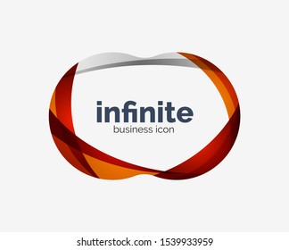Infinite logo, abstract business icon