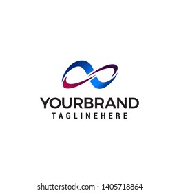 infinite logo design concept template vector