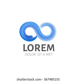Infinite logo design template. Loop  icon . Vector Logotype template