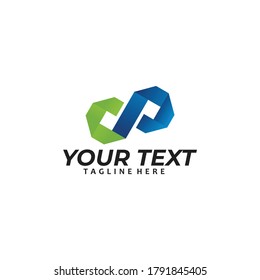 vector de icono de logotipo infinito aislado