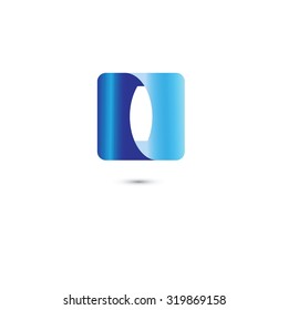 Infinite logo template. Abstract icon. Team, departments, areas concept. Tetra shape. Vector.