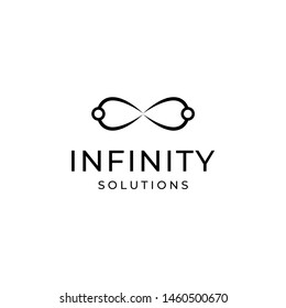 Infinite Logo Template Stock Vector