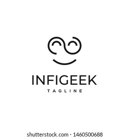 Infinite Logo Template Stock Vector