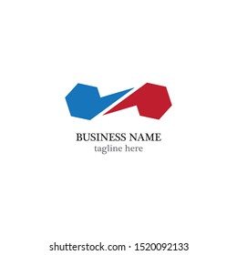Infinite logo template vector illustration