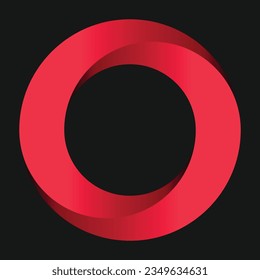 Infinite loop symbol vector logo design element pink logo design