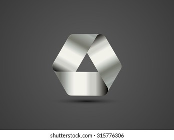 Infinite loop triangle logo. Vector Illustration, graphic design editable for your design. Logo symbol