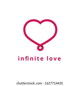 infinite love symbol, logo for vallentine